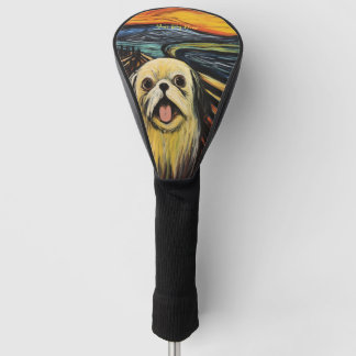 The Scream - Shih Tzu Dog 002 - Pall Munch Golf Head Cover