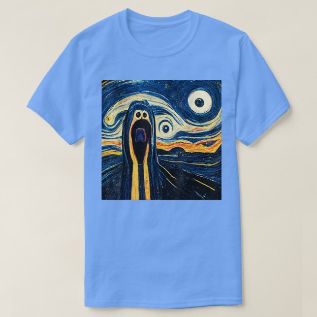 The Scream Starry Night T-Shirt (Design Front)