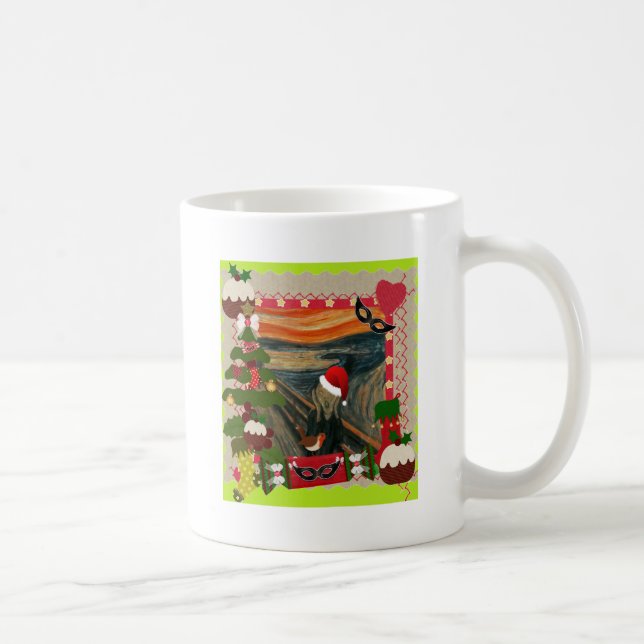 the scream ugly christmas coffee mug (Right)