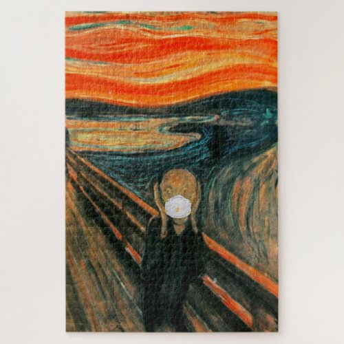 The Scream with mask very difficult 1014 pieces Jigsaw Puzzle
