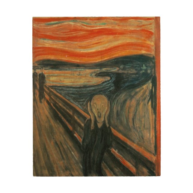 The Scream Wood Wallart Wall Art (Front)