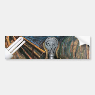 The Screaming Lightbulb Bumper Sticker