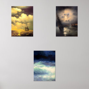 The Sea and Thee A Set of Three Fine Art History