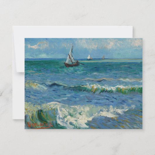 The Sea at Les Saintes Maries de la Mer | Van Gogh (Front)