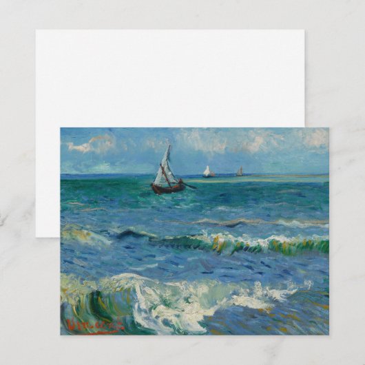 The Sea at Les Saintes Maries de la Mer | Van Gogh (Front/Back)
