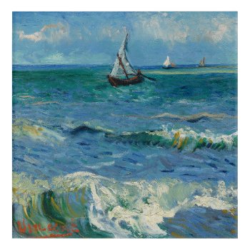 The Sea At Les Saintes Maries De La Mer | Van Gogh Acrylic Print by decodesigns at Zazzle
