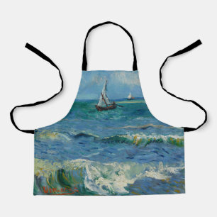 The Sea at Les Saintes Maries de la Mer Van Gogh Apron