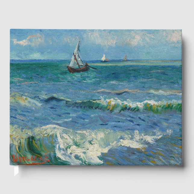 The Sea at Les Saintes Maries de la Mer | Van Gogh Guest Book (Front)