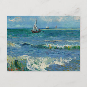 The Sea at Les Saintes Maries de la Mer   Van Gogh Holiday Postcard