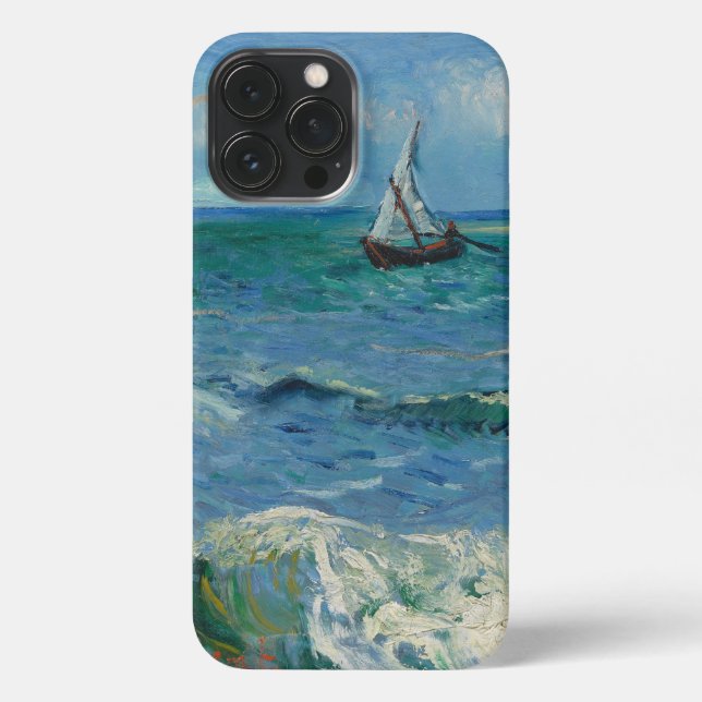 The Sea at Les Saintes Maries de la Mer | Van Gogh iPhone Case (Back)