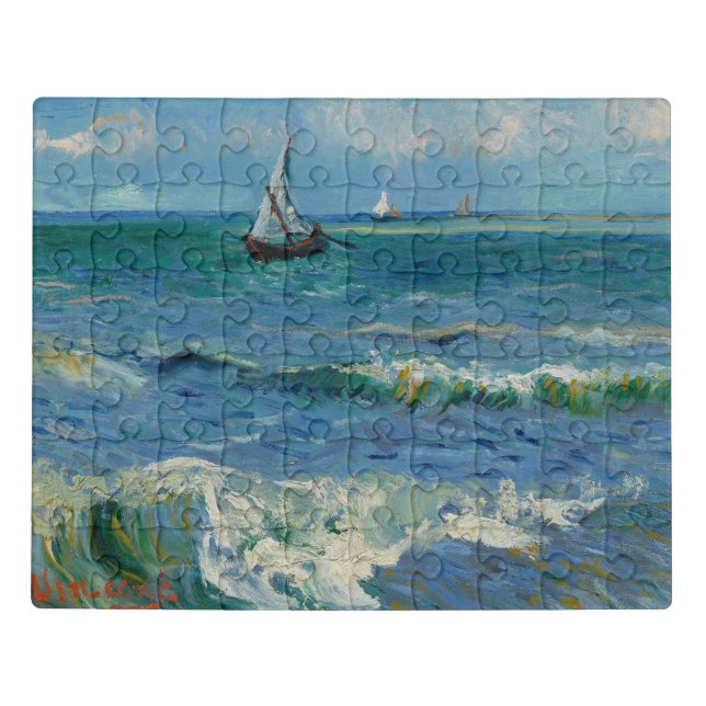 The Sea at Les Saintes Maries de la Mer | Van Gogh Jigsaw Puzzle (Puzzle Horizontal)