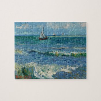 The Sea At Les Saintes Maries De La Mer | Van Gogh Jigsaw Puzzle by decodesigns at Zazzle