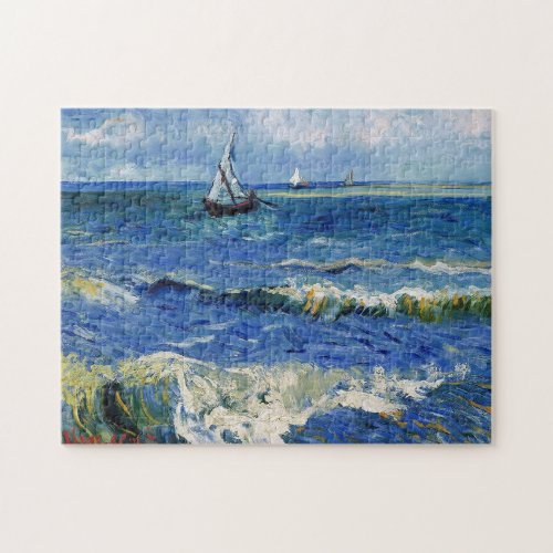 The Sea at Les Saintes_Maries_de_la_Mer Van Gogh Jigsaw Puzzle