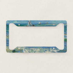 The Sea at Les Saintes Maries de la Mer Van Gogh License Plate Frame