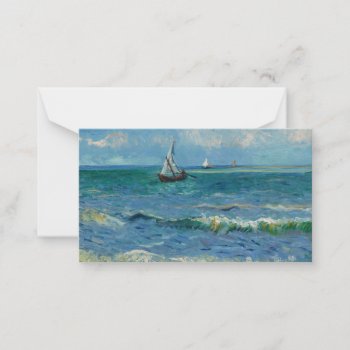 The Sea At Les Saintes Maries De La Mer | Van Gogh Note Card by decodesigns at Zazzle