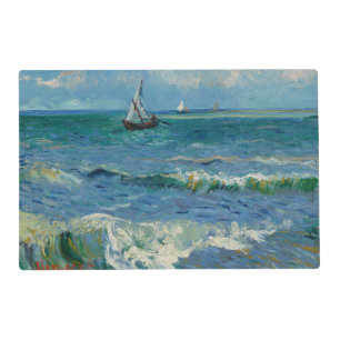 The Sea at Les Saintes Maries de la Mer   Van Gogh Placemat