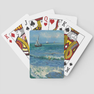 The Sea at Les Saintes Maries de la Mer Van Gogh Poker Cards