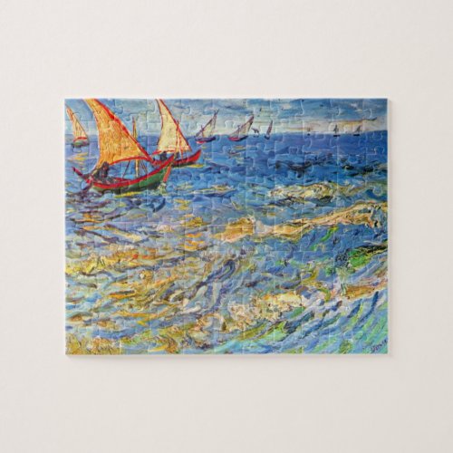 The sea at Saintes_Maries by Van Gogh Jigsaw Puzzle