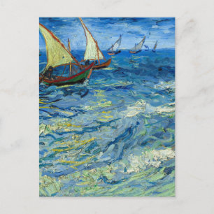 The Sea at Saintes-Maries by Vincent van Gogh Postcard
