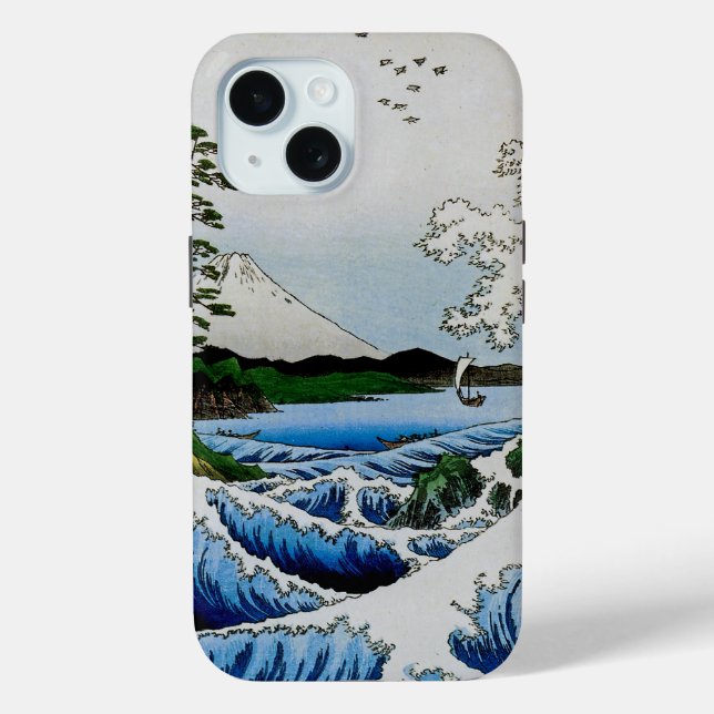 The Sea at Suruga Province, 1858 Case-Mate iPhone Case (Back)