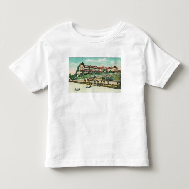 The Sea Beach Hotel from the Beach Toddler T-shirt (Front)