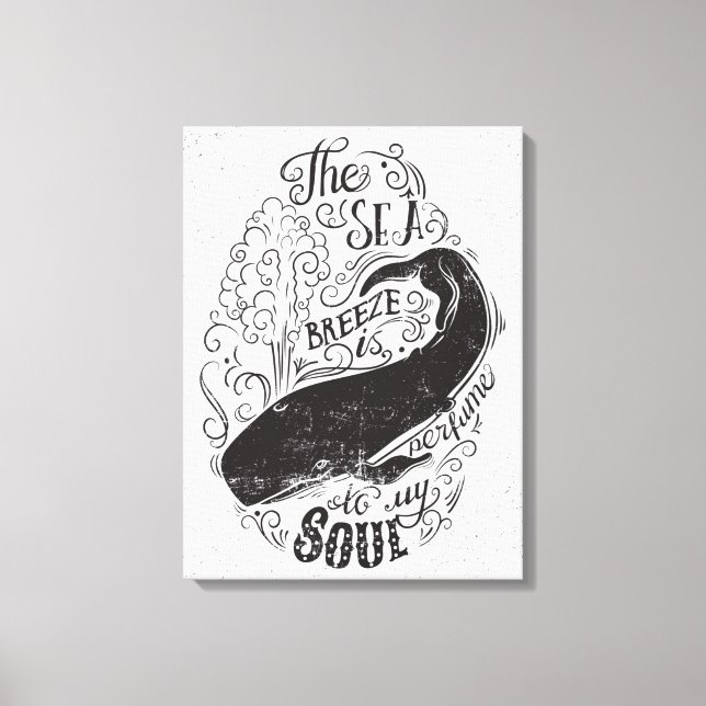 The Sea Breeze Is Perfume Canvas Print (Front)