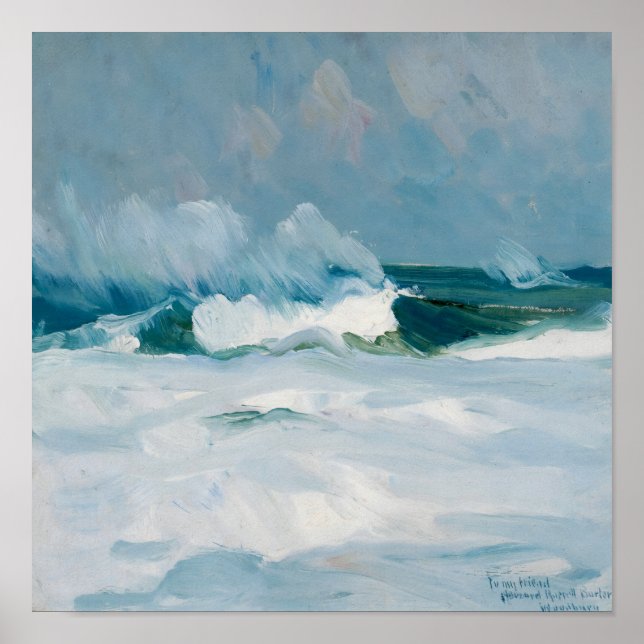 The Sea | Charles Herbert Woodbury - Impressionism Poster (Front)