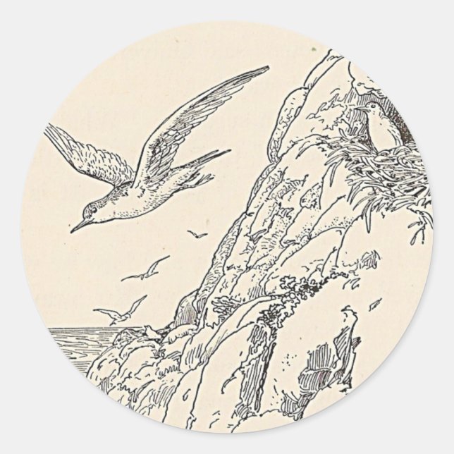 The Sea Gulls Classic Round Sticker (Front)