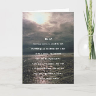 The Sea Inspirational blank card