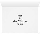 "THE SEA OF FAITH-THAT IS WHAT YOU ARE TO ME" (Inside Horizontal (Bottom))