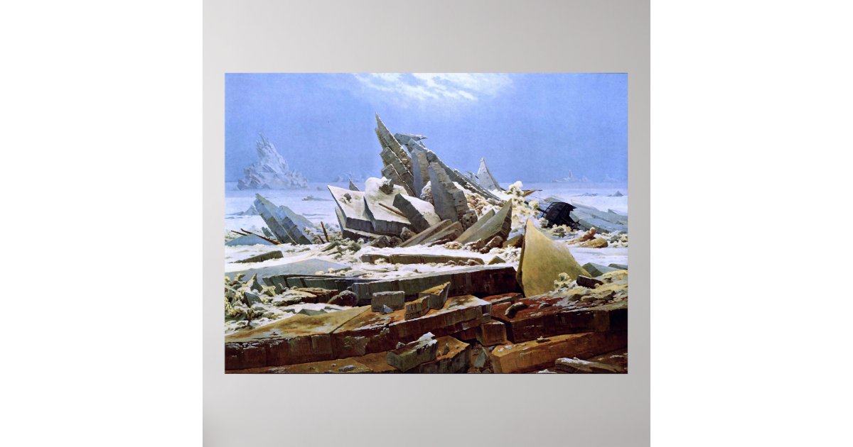 The Sea Of Ice Caspar David Friedrich Analysis www.zazzle.com