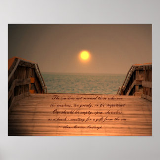 The Sea Quotation- poster / print