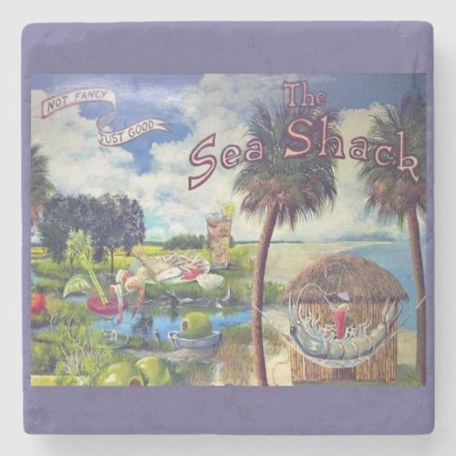 The Sea Shack Hilton Head Marble Coaster