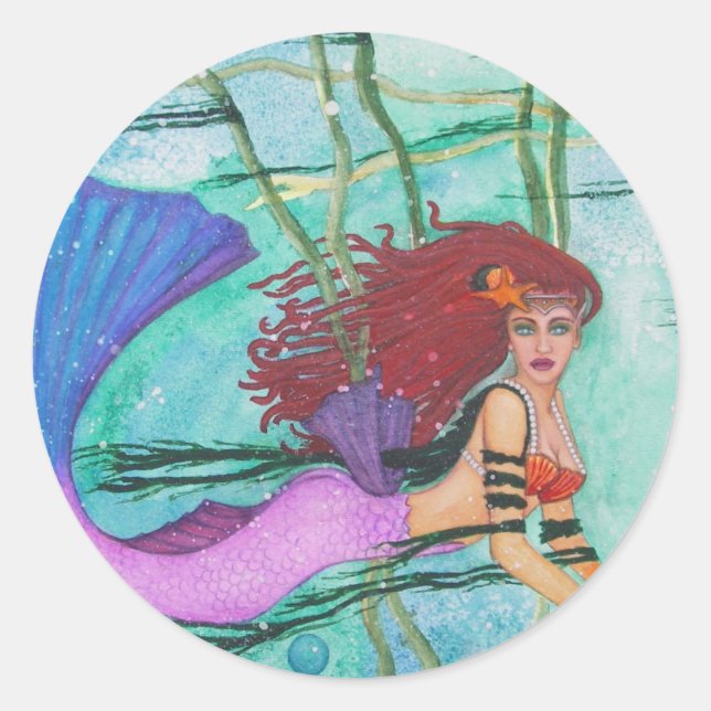 The Sea Sphere Classic Round Sticker (Front)