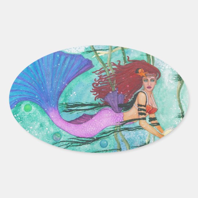 The Sea Sphere Oval Sticker (Front)