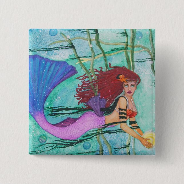 The Sea Sphere Pinback Button (Front)