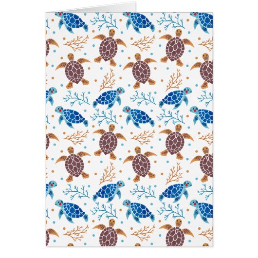 The Sea Turtle Pattern Cards (Front)
