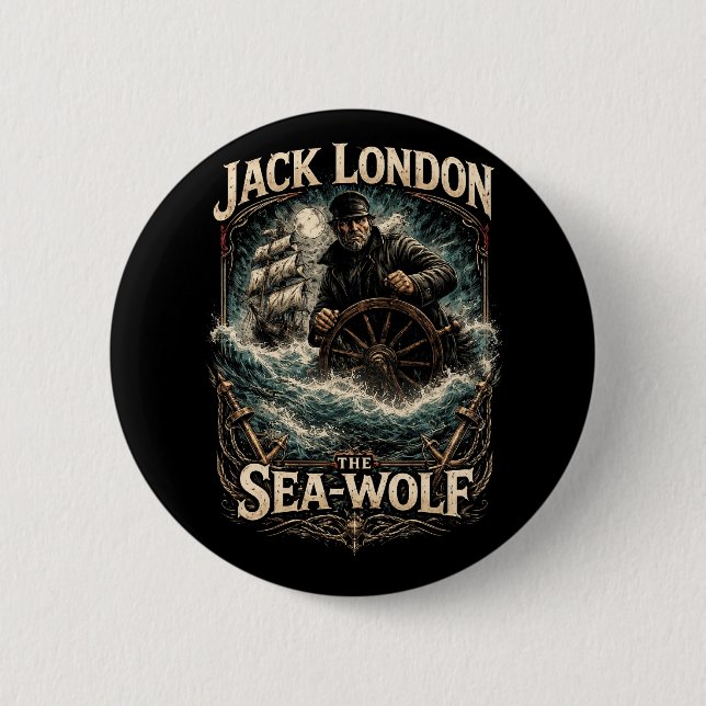The Sea-Wolf Button (Front)