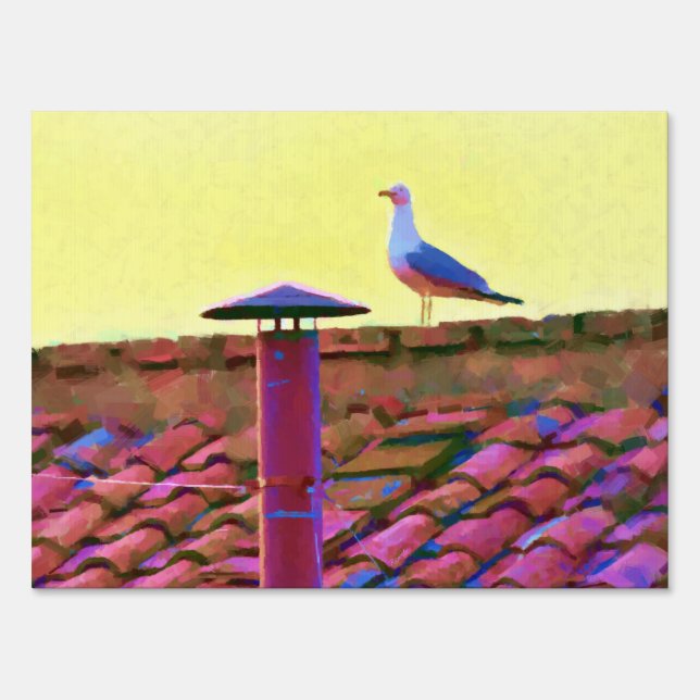 The seagull on an Afternoon of Conclave Sign (Front)