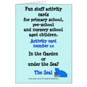 The Seal - Note size Sample Card (Front)