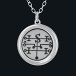 The Seal of Andromalius FIGHT WICKED PEOPLE Silver Plated Necklace<br><div class="desc">From the Lesser Key of Solomon: "The Seventy-second Spirit in Order is named Andromalius. He is an Earl, Great and Mighty, appearing in the Form of a Man holding a Great Serpent in his Hand. His Office is to bring back both a Thief, and the Goods which be stolen; and...</div>