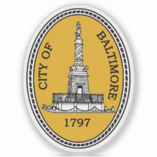 The Seal of Baltimore, Maryland Sticker