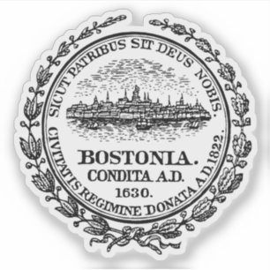 The Seal of Boston, Massachusetts, USA Sticker