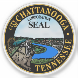 The Seal of Chattanooga, Tennessee, USA Sticker