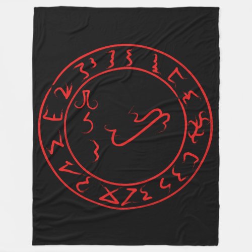 The Seal of Lucifer Fleece Blanket