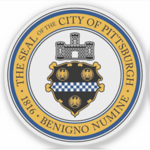 The Seal of Pittsburgh, Pennsylvania Sticker