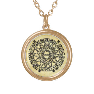 The Seal of Shemhamforash WEALTH & PROTECTION Gold Plated Necklace