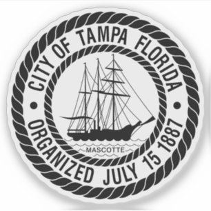The Seal of Tampa, Florida Sticker