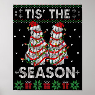 The Season Christmas Tree Cakes Debbie Becky Xmas Poster