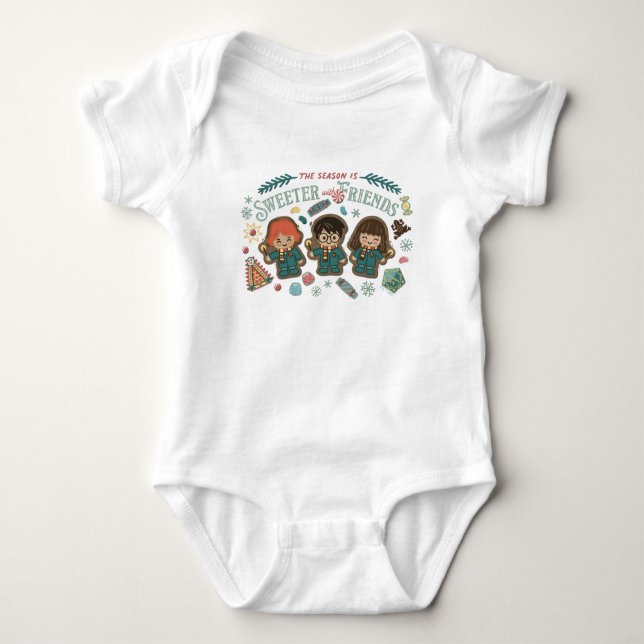 The Season is Sweeter with Friends Baby Bodysuit (Front)